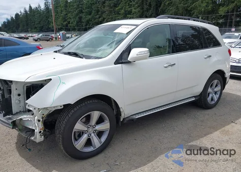 2012 Acura Mdx Technology Package z USA, uszkodzony, nr VIN 2HNYD2H34CH540933